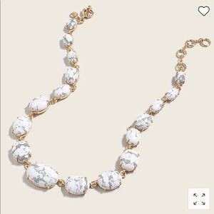 J.Crew Oval Stone Necklace